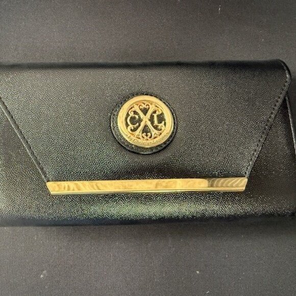 CXL By Christian Lacroix Black Clutch With Detachable Chain - Picture 1 of 4